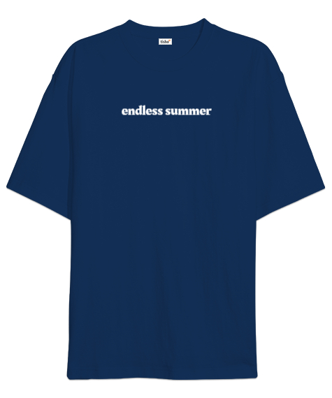 Tisho - Endless Summer Lacivert Oversize Unisex Tişört