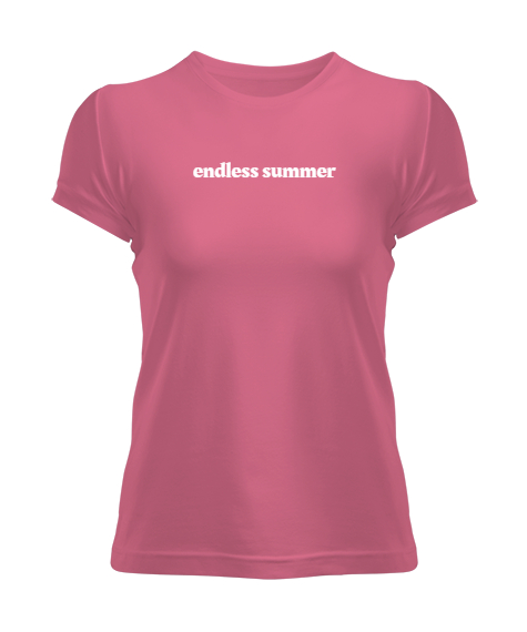 Tisho - Endless Summer Pembe Kadın Tişört