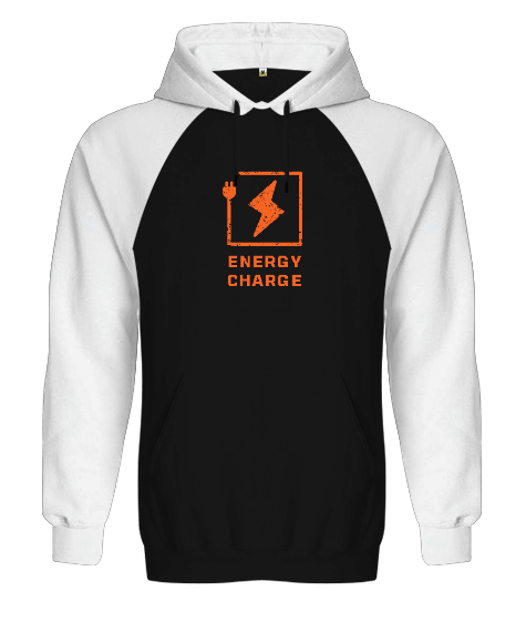 Tisho - Energy Charge Orjinal Reglan Hoodie Unisex Sweatshirt