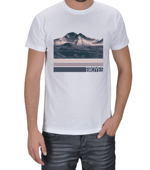 Tisho - Erciyes Dağı Tasarımlı Tişört Erkek Tişört