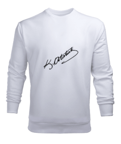 Erkek Atatürk baskılı Erkek Sweatshirt - Tisho