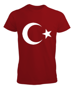 erkek ay yıldız bayrak Erkek Tişört - Tisho