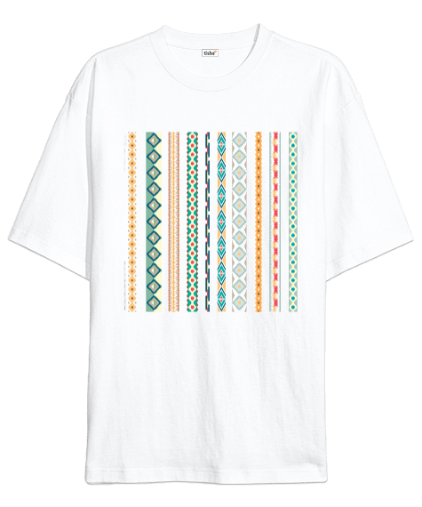 Tisho - Erkek Bayan Unisex Renkli Tasarım Oversize tişört Oversize Unisex Tişört