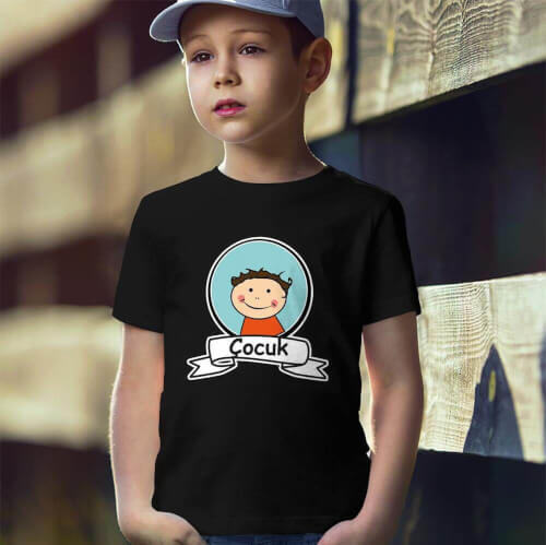 Erkek Çocuk Resimli Erkek Çocuk Tişört - Tekli Kombin