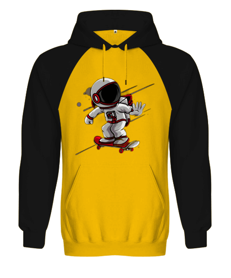 Tisho - Erkek Giyim Astronot Orjinal Reglan Hoodie Unisex Sweatshirt