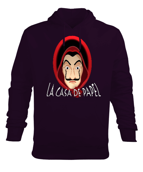 Tisho - Erkek Kapişonlu Sweatshirt LA CASA DE PAPEL Erkek Kapüşonlu Hoodie Sweatshirt