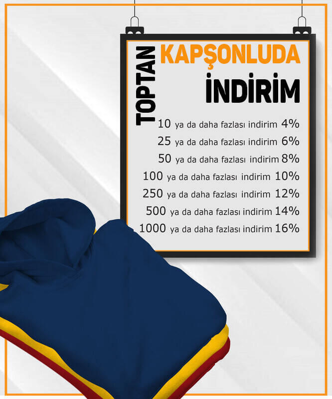 Tisho - Unisex Renkli Baskısız Toptan Kapüşonlu Sweatshirt