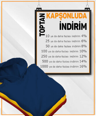 Unisex Renkli Baskısız Toptan Kapüşonlu Sweatshirt - Thumbnail