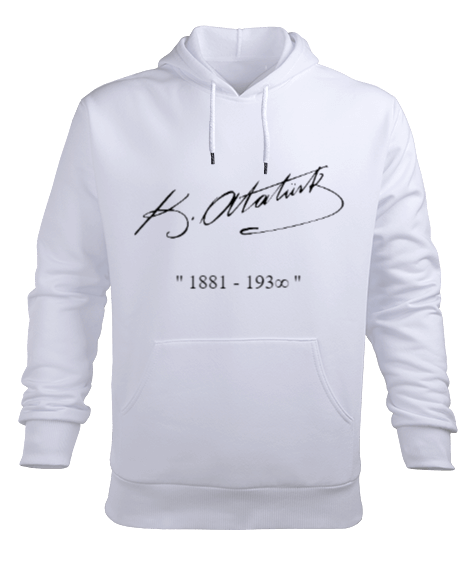 Tisho - Erkek KEMAL ATATÜRK imzalı 1881 - 1938 Kapüşonlu Hoodie Sweatshirt Mens Hooded Hoodie Sweatshirt Erkek Kapüşonlu Hoodie Sweatshirt