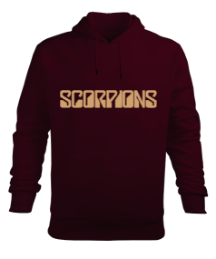 Erkek Scorpions Sweatshirt Erkek Kapüşonlu Hoodie Sweatshirt - Thumbnail