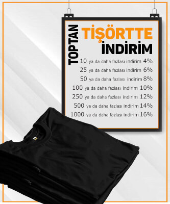 Erkek Siyah Baskısız Toptan Tişört - Tisho