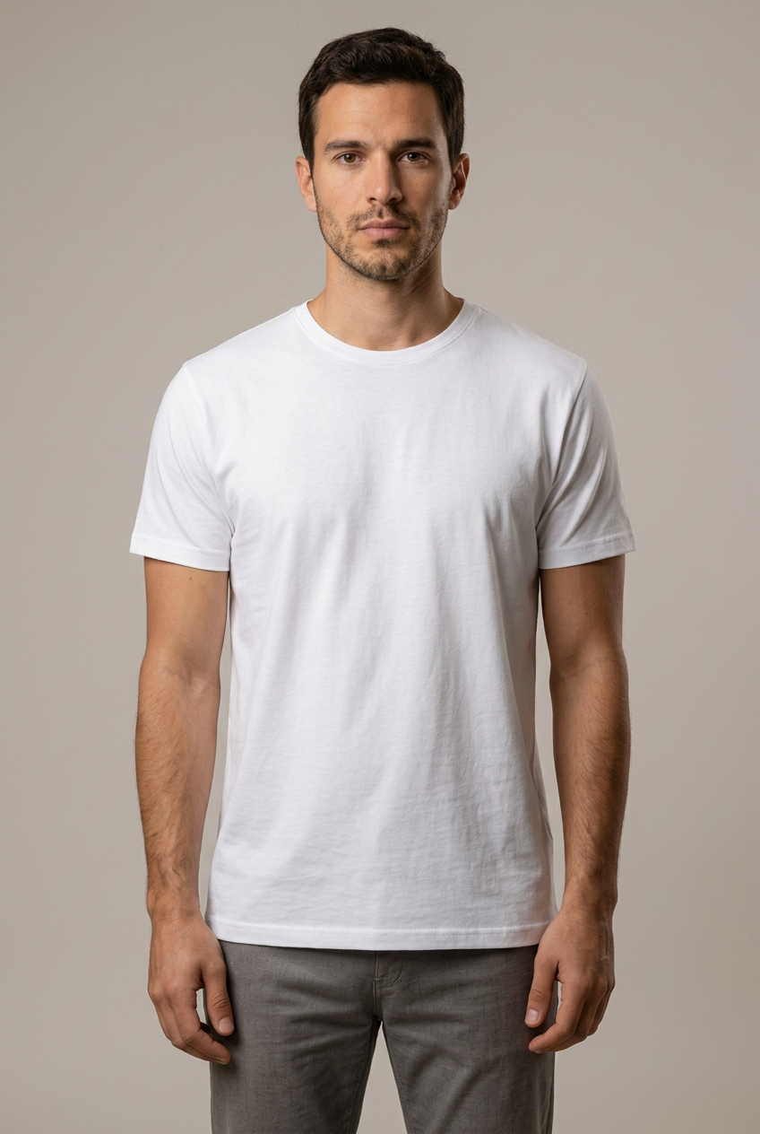 Erkek Bisiklet Yaka Tişört - Tisho