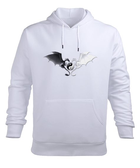 Tisho - Erkek Yin Yang sweatshirt Erkek Kapüşonlu Hoodie Sweatshirt