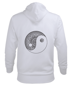 Erkek Yin Yang sweatshirt Erkek Kapüşonlu Hoodie Sweatshirt - Thumbnail