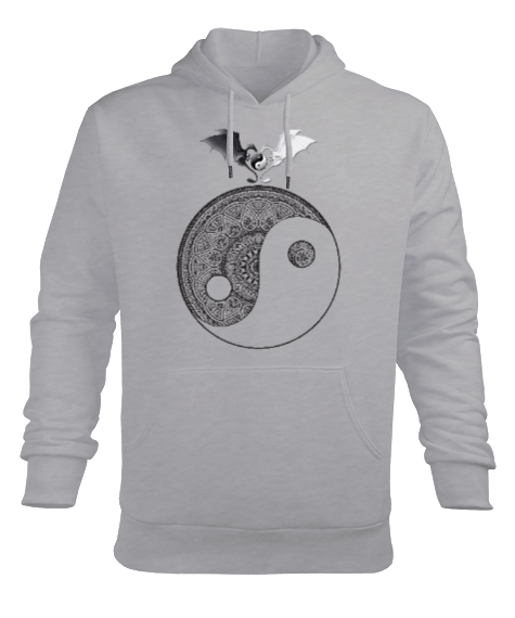 Tisho - Erkek Yin Yang sweatshirt Man Erkek Kapüşonlu Hoodie Sweatshirt