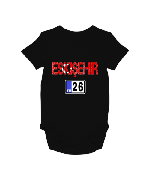 Tisho - Eskişehir,Türkiye,Türkiye bayrağı. Siyah Bebek Zıbını
