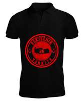 Eskişehir,Türkiye,Türkiye bayrağı. Siyah Erkek Kısa Kol Polo Yaka - Tisho