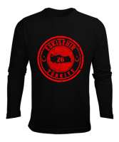 Eskişehir,Türkiye,Türkiye bayrağı. Siyah Erkek Uzun Kol Yazlık Tişört - Tisho