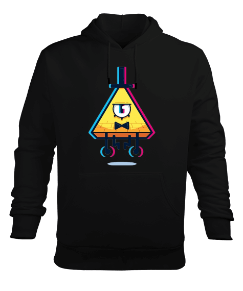 Tisho - Esrarengiz kasaba siyah erkek Erkek Kapüşonlu Hoodie Sweatshirt