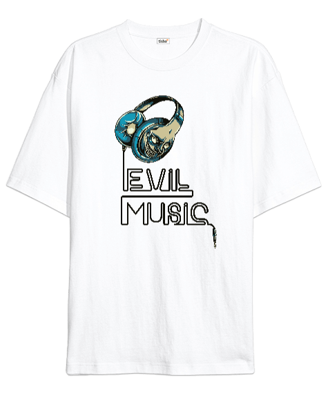 Tisho - Evil Music Oversize Unisex Tişört