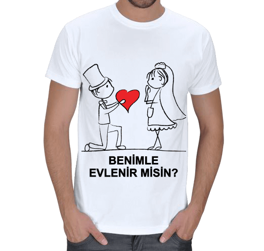 Tisho - Evlenme Teklifi T-Shirt Erkek Tişört