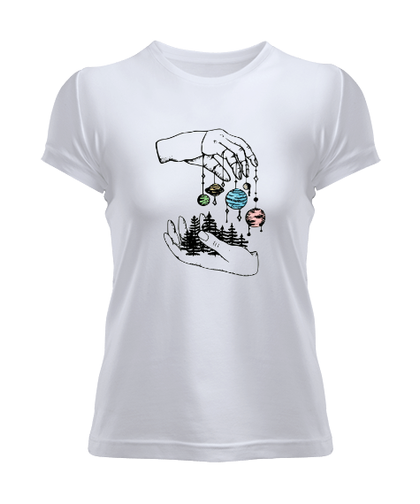 Tisho - Evren tasarımı Kadın Tişört