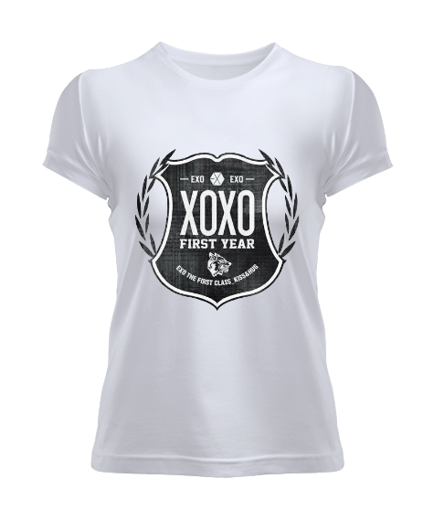 Tisho - Exo XOXO Tasarım Baskılı Kadın Tişört
