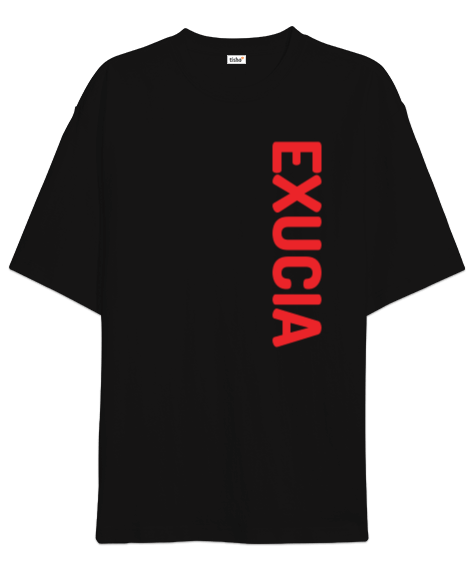 Tisho - Exucia baskılı Oversize Unisex Tişört