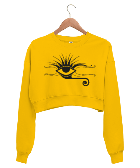 Tisho - Eye Can Kadın Crop Sweatshirt