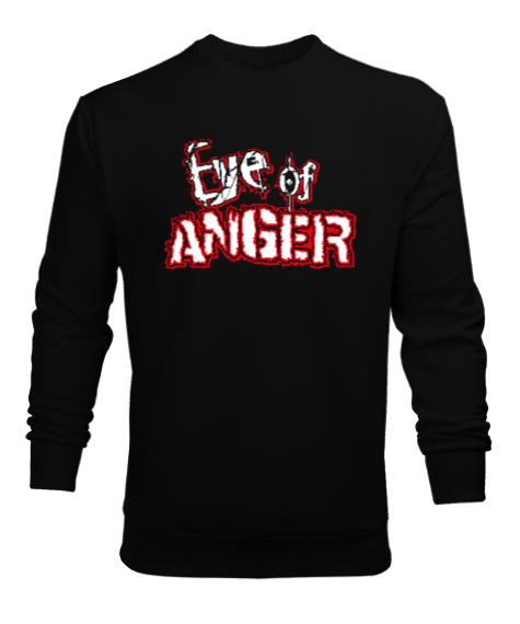 Tisho - Eye Of Anger - Öfke Gözü Siyah Erkek Sweatshirt