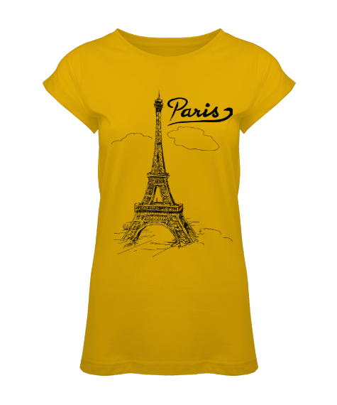 Tisho - Eyfel Kulesi-Paris tasarımlı Kadın Tunik