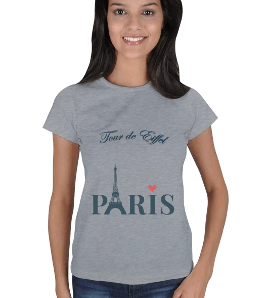 Eyfel Kulesi Tasarımlı Kadın Tişört