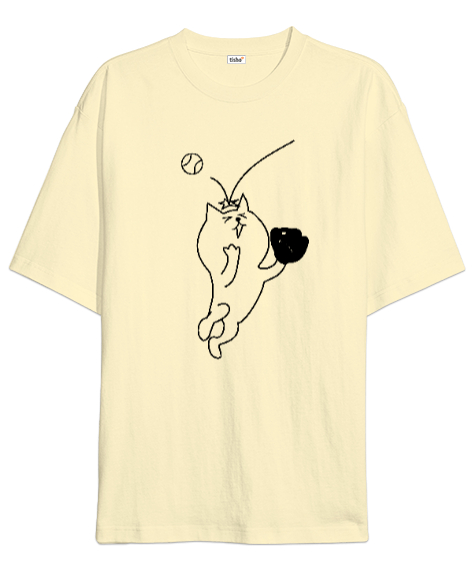 Tisho - Failure - Başarısız Krem Oversize Unisex Tişört