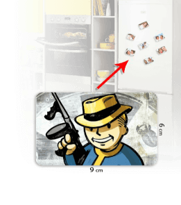 Tisho - Fallout Magnet Kişiye Özel Buzdolabı Magneti