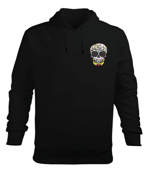 Tisho - Fancy Skull Erkek Kapüşonlu Hoodie Sweatshirt
