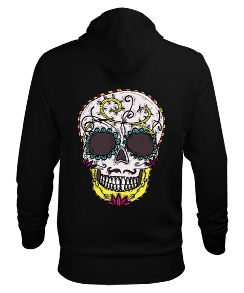 Fancy Skull Erkek Kapüşonlu Hoodie Sweatshirt
