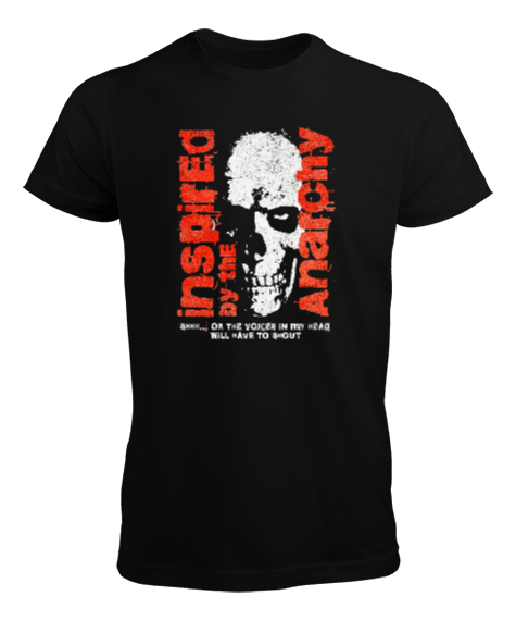 Tisho - Fantastik Kurukafa - Skull Siyah Erkek Tişört