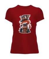 Fantastik Tilki Kırmızı Kadın Tişört - Tisho