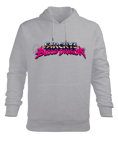 Tisho - Far Cry 3:Blood Dragon Ubisoft Erkek Kapüşonlu Hoodie Sweatshirt