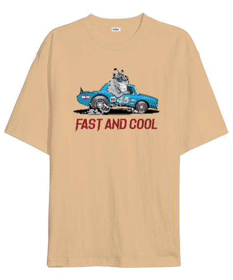 Fast And Cool Oversize Unisex Tişört