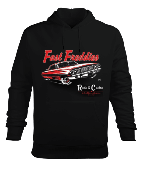 Tisho - Fast freddies Erkek Kapüşonlu Hoodie Sweatshirt