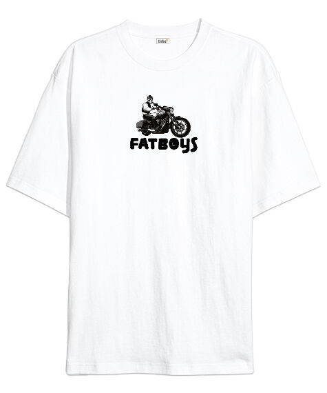 Tisho - Fatboy-Şişman Çoçuklar Beyaz Oversize Unisex Tişört