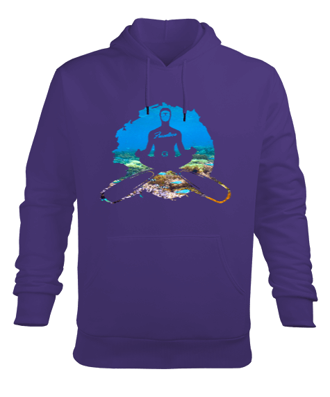 Tisho - FD-01 Freediver Erkek Kapüşonlu Hoodie Sweatshirt