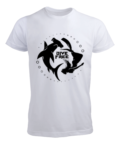 Tisho - FD-03 Freediver Shark Erkek Tişört