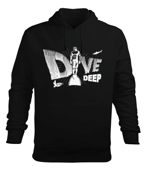 Tisho - FD-04 Dive Deep Erkek Kapüşonlu Hoodie Sweatshirt