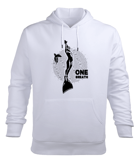 Tisho - FD-05 One Breath Mono Fin Diver Erkek Kapüşonlu Hoodie Sweatshirt