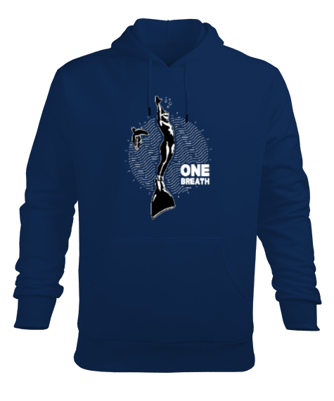 Tisho - FD-05 One Breath Mono Fin Erkek Kapüşonlu Hoodie Sweatshirt