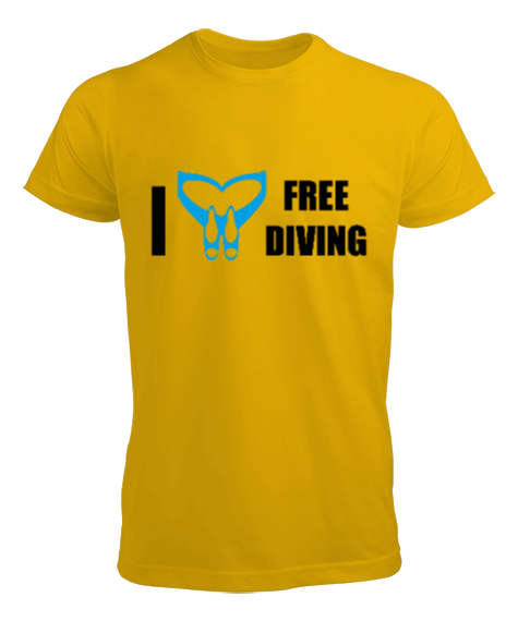 Tisho - FD-06 Monofin Free Diving Love Erkek Tişört