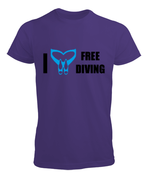 Tisho - FD-06 Monofin Free Diving Love Erkek Tişört