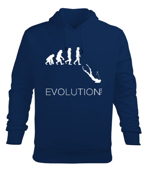 Tisho - FD-07 Freedive Evolution Erkek Kapüşonlu Hoodie Sweatshirt